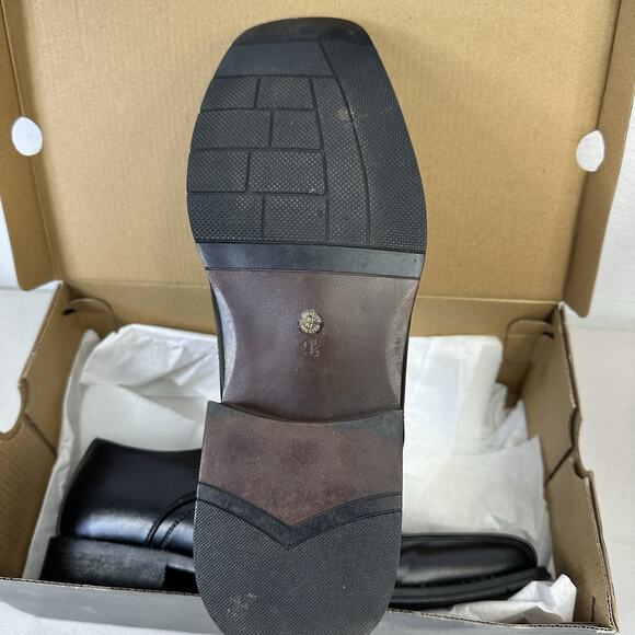 JF J.Ferrar Derby Mens Black Dress Shoes Sz. 9.5 M LaceUp Square Toe New In Box - Picture 9 of 9